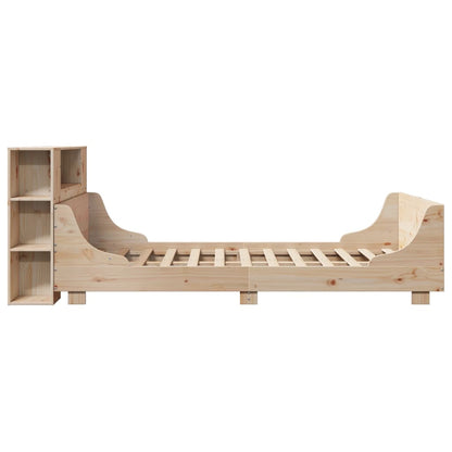 vidaXL Massivholzbett ohne Matratze 140x190 cm Kiefernholz