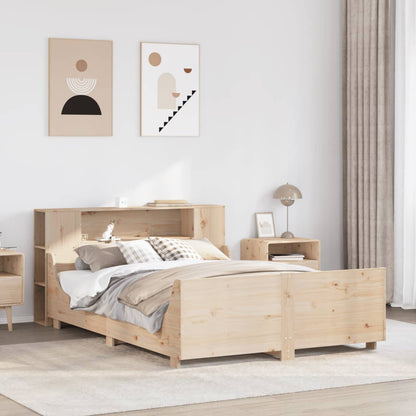 vidaXL Lit en bois massif sans matelas 120x190 cm Pin