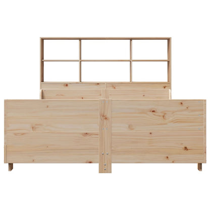 vidaXL Massivholzbett mit Regal ohne Matratze 160x200 cm Massivholz