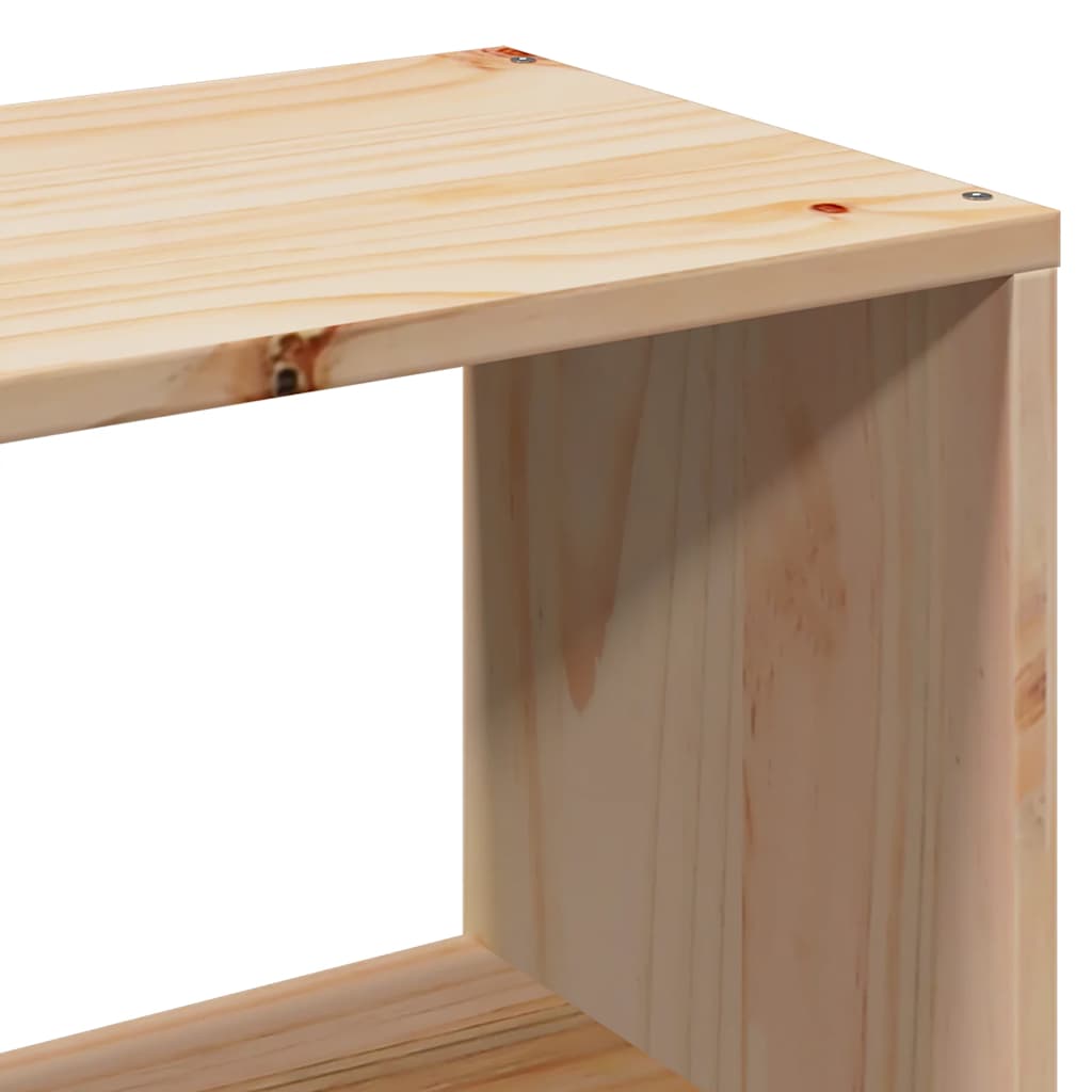 Massivholzbett mit Regal ohne Matratze 90x190 cm