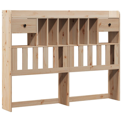vidaXL Massivholzbett mit Regal ohne Matratze 150x200 cm Kiefernholz