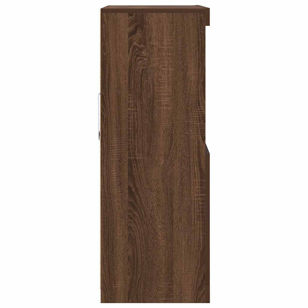 vidaXL Sideboard Braun Eichen-Optik 81x37x100 cm Holzwerkstoff