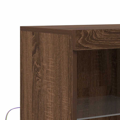 vidaXL Sideboard Braun Eichen-Optik 81x37x100 cm Holzwerkstoff