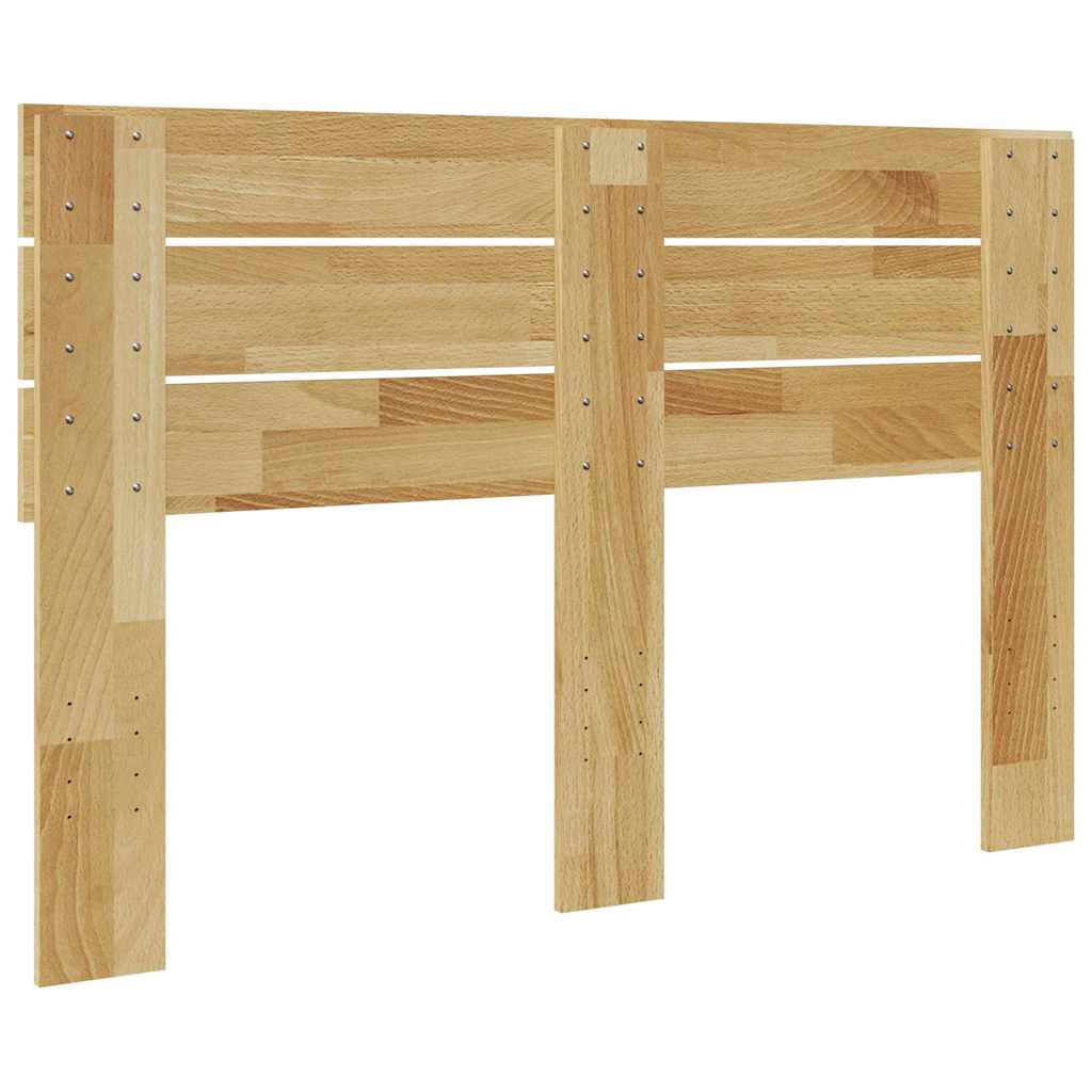 vidaXL Kopfteil 120 cm Massivholz Eiche