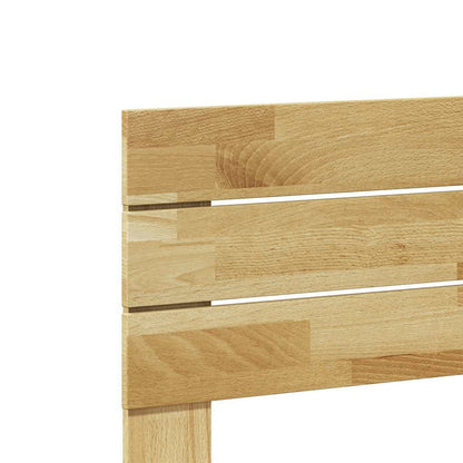 vidaXL Kopfteil 120 cm Massivholz Eiche
