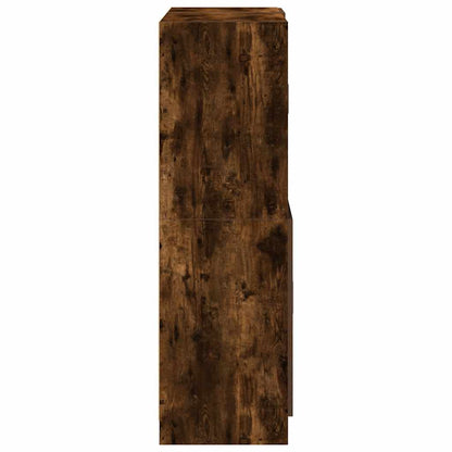 vidaXL 2-tlg. Küchenschrank-Set Räuchereiche Holzwerkstoff