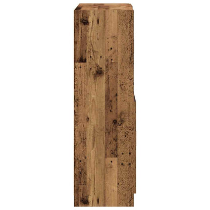 vidaXL Meuble de cuisine 2 pcs aspect bois de récupération bois d'ingénierie