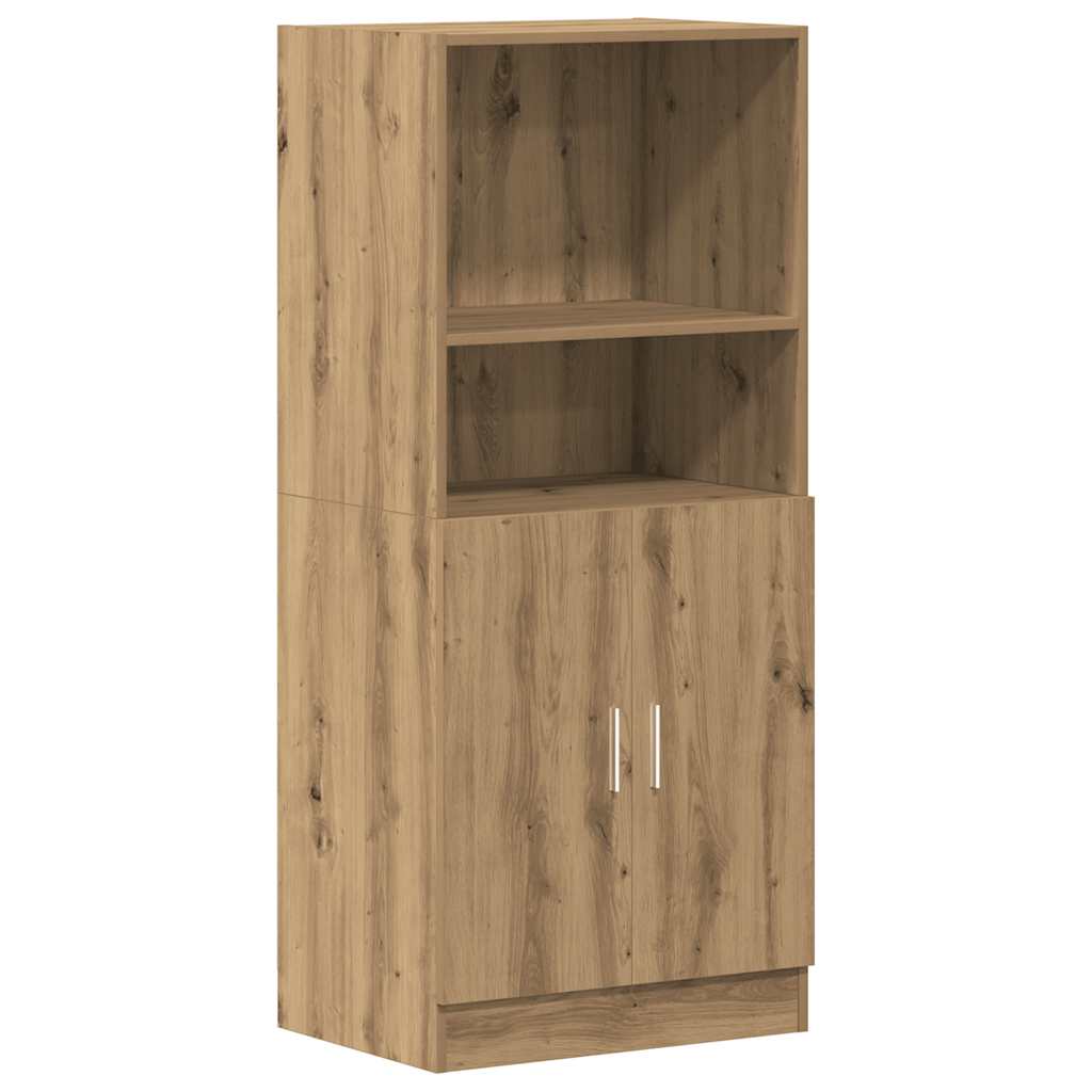 vidaXL 2-tlg. Küchenschrank-Set Artisan-Eiche Holzwerkstoff