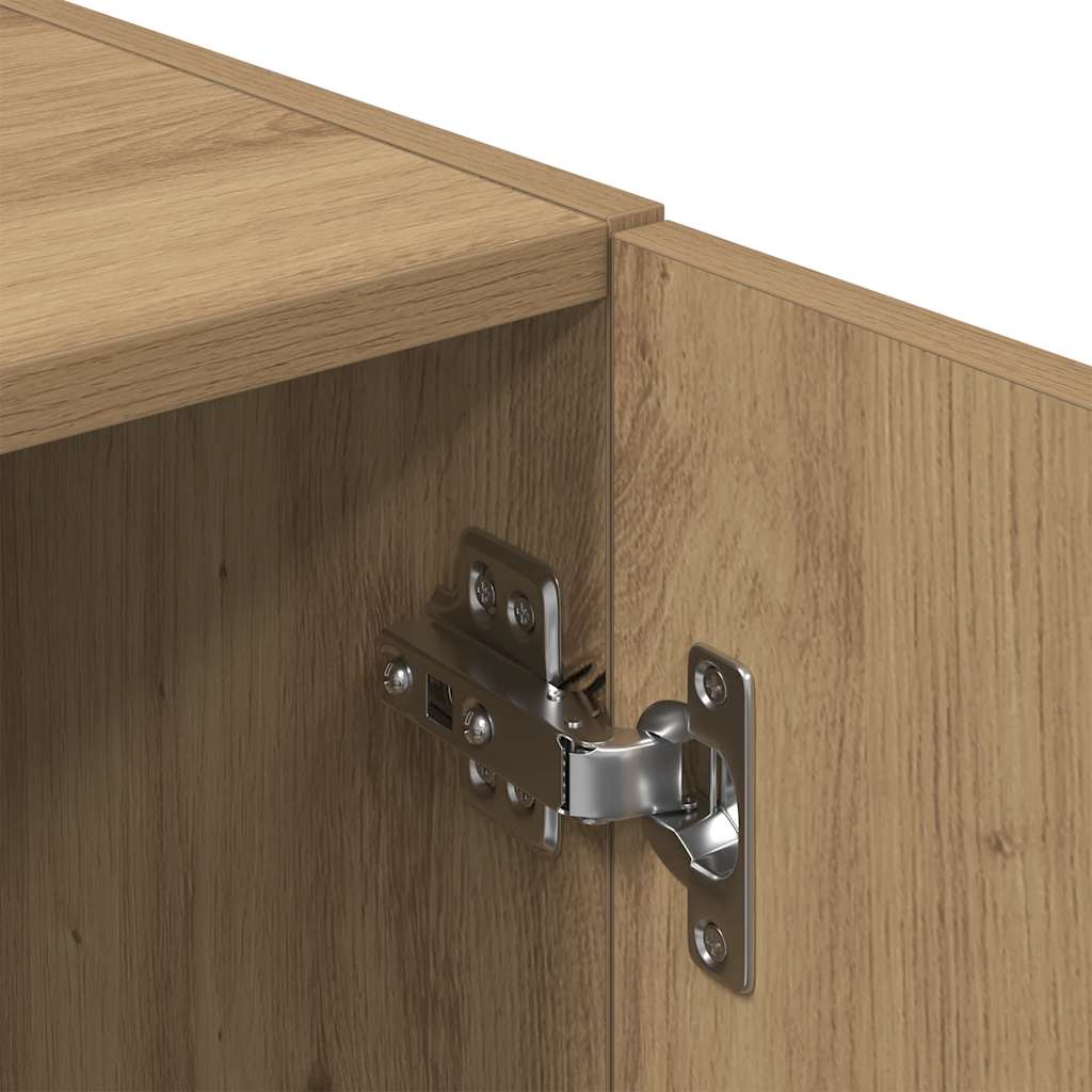 vidaXL 2-tlg. Küchenschrank-Set Artisan-Eiche Holzwerkstoff