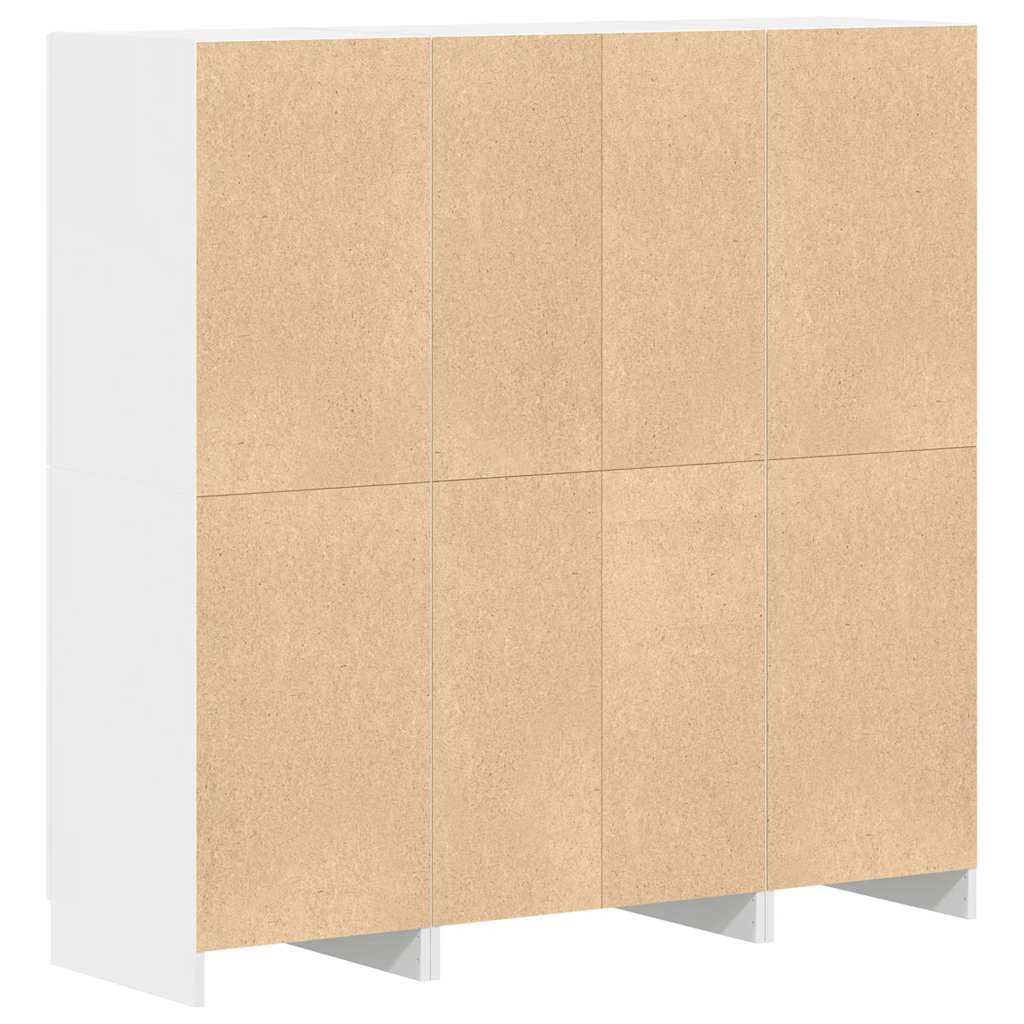 vidaXL Ensemble de 3 meubles de cuisine Blanc Bois d'ingénierie