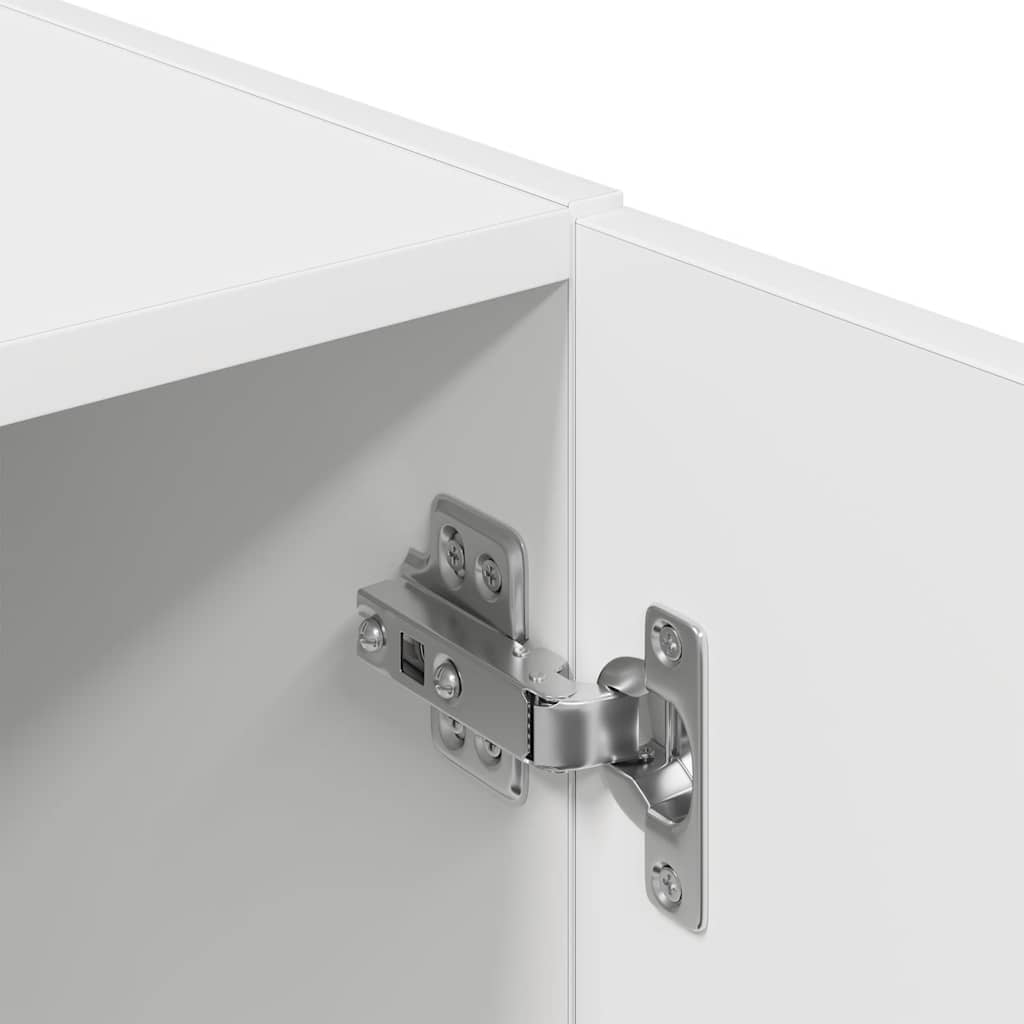 vidaXL Ensemble de 3 meubles de cuisine Blanc Bois d'ingénierie