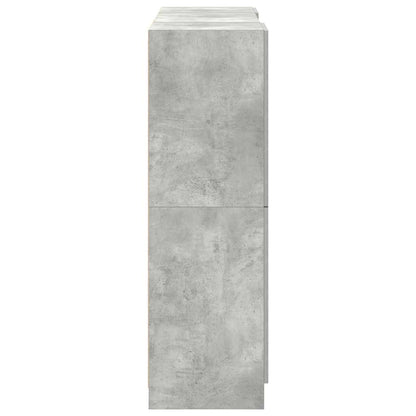 vidaXL 3-tlg. Küchenschrank-Set Betongrau Holzwerkstoff