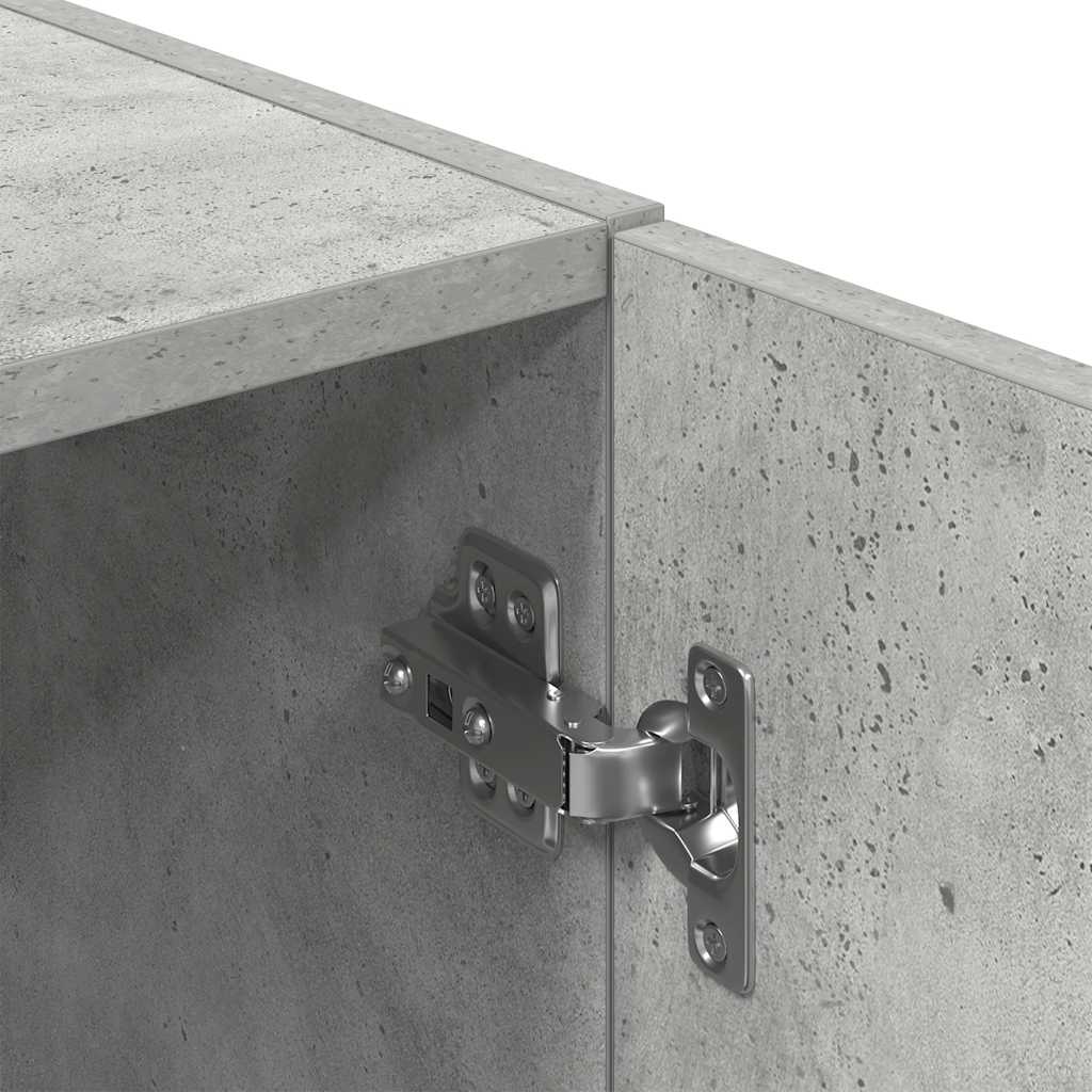 vidaXL 3-tlg. Küchenschrank-Set Betongrau Holzwerkstoff