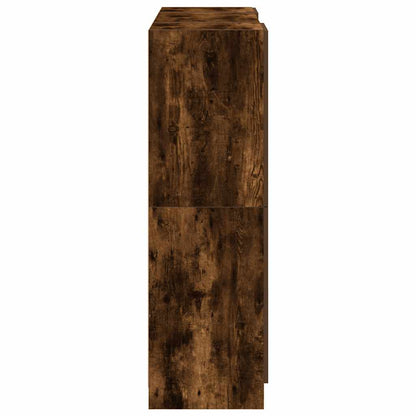 vidaXL 3-tlg. Küchenschrank-Set Räuchereiche Holzwerkstoff