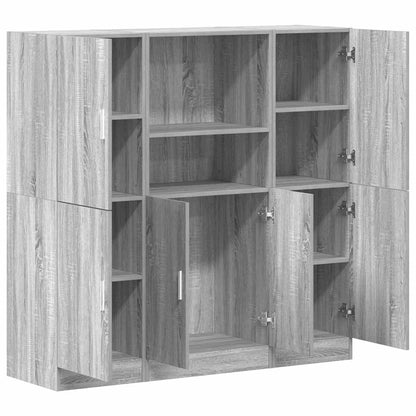 vidaXL Ensemble de 3 meubles de cuisine Gris Sonoma Aggloméré