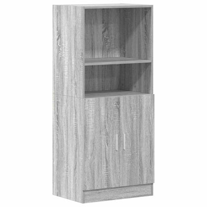 vidaXL Ensemble de 3 meubles de cuisine Gris Sonoma Aggloméré