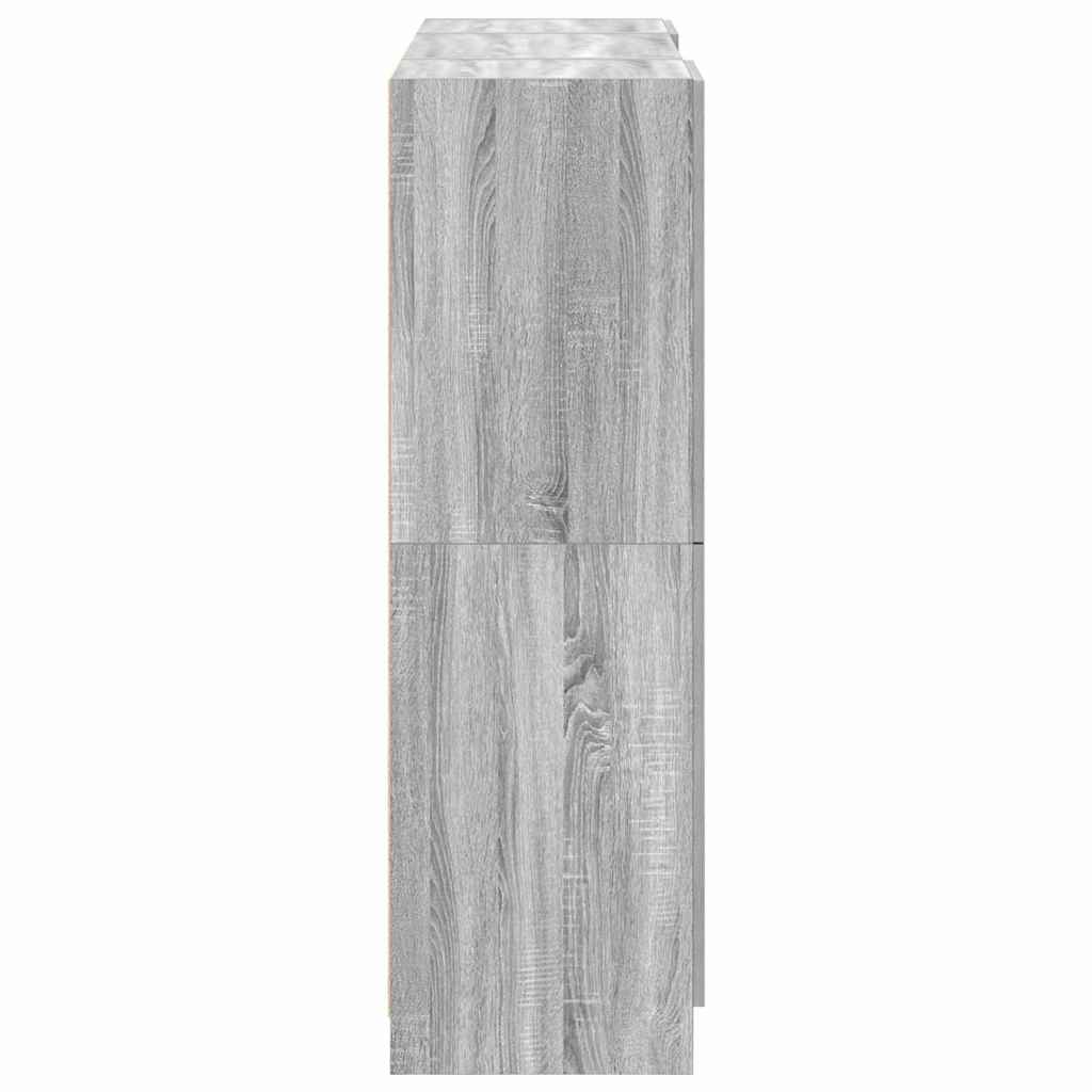 vidaXL Ensemble de 3 meubles de cuisine Gris Sonoma Aggloméré