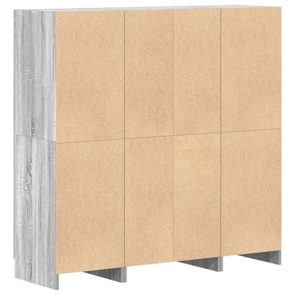 vidaXL Ensemble de 3 meubles de cuisine Gris Sonoma Aggloméré