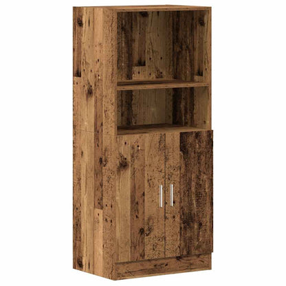 vidaXL 3-tlg. Küchenschrank-Set Altholz-Optik Holzwerkstoff