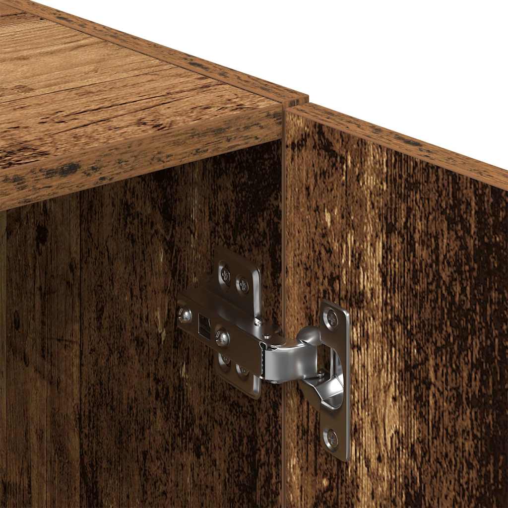 vidaXL 3-tlg. Küchenschrank-Set Altholz-Optik Holzwerkstoff