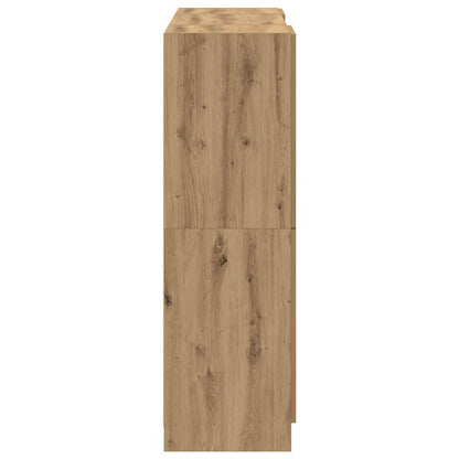vidaXL 3-tlg. Küchenschrank-Set Artisan-Eiche Holzwerkstoff