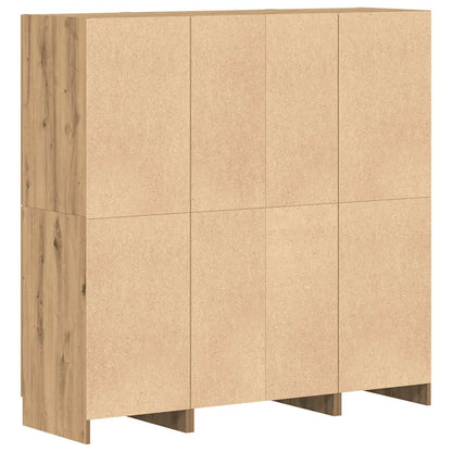 vidaXL 3-tlg. Küchenschrank-Set Artisan-Eiche Holzwerkstoff