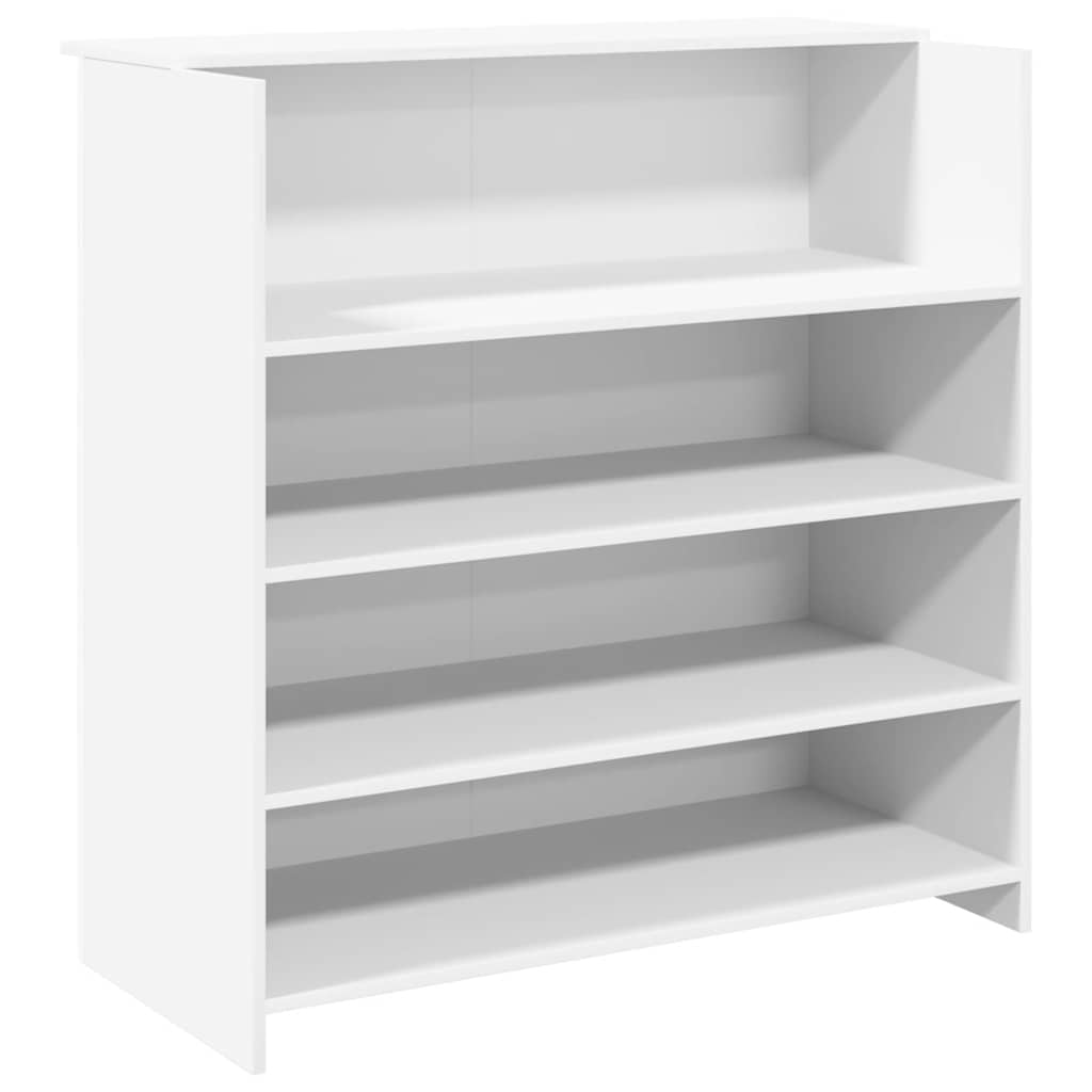 vidaXL Empfangstresen Weiß 100 x 50 x 103,5 cm Holzwerkstoff
