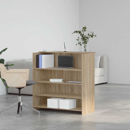 vidaXL Empfangstresen Sonoma-Eiche 100 x 50 x 103,5 cm Holzwerkstoff