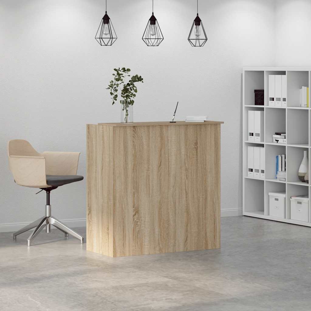vidaXL Empfangstresen Sonoma-Eiche 100 x 50 x 103,5 cm Holzwerkstoff