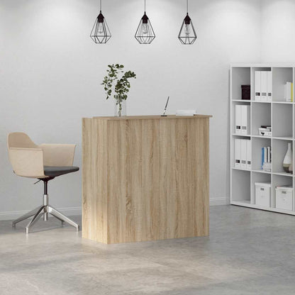 vidaXL Empfangstresen Sonoma-Eiche 100 x 50 x 103,5 cm Holzwerkstoff