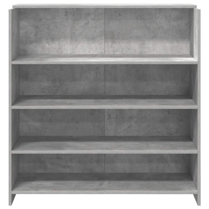 vidaXL Empfangstheke Betongrau 100x50x103,5 cm Holzwerkstoff