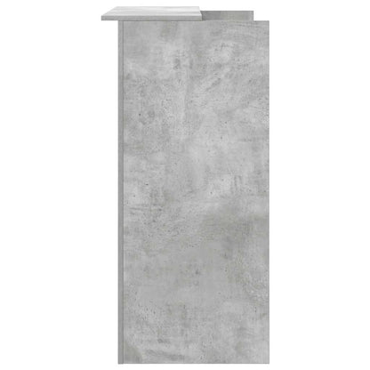 vidaXL Empfangstheke Betongrau 100x50x103,5 cm Holzwerkstoff