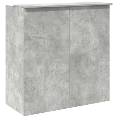 vidaXL Empfangstheke Betongrau 100x50x103,5 cm Holzwerkstoff