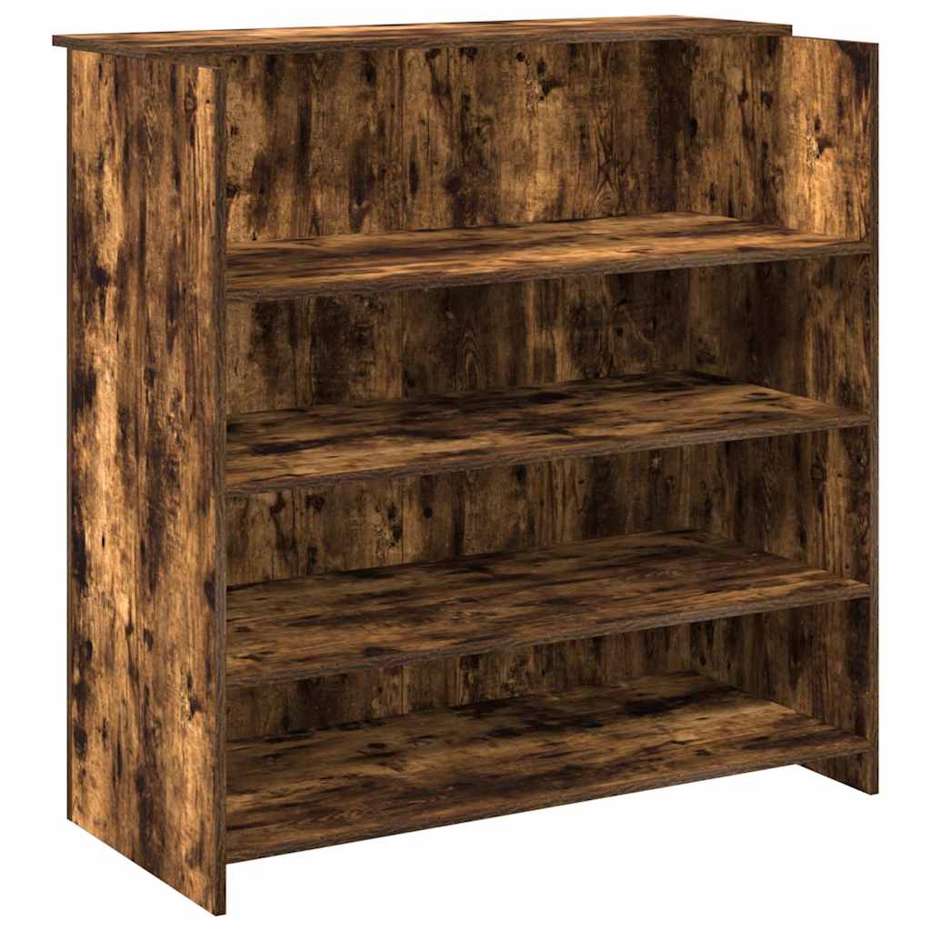 vidaXL Empfangstheke Räuchereiche 100x50x103,5 cm Holzwerkstoff