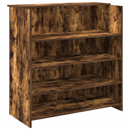 vidaXL Empfangstheke Räuchereiche 100x50x103,5 cm Holzwerkstoff