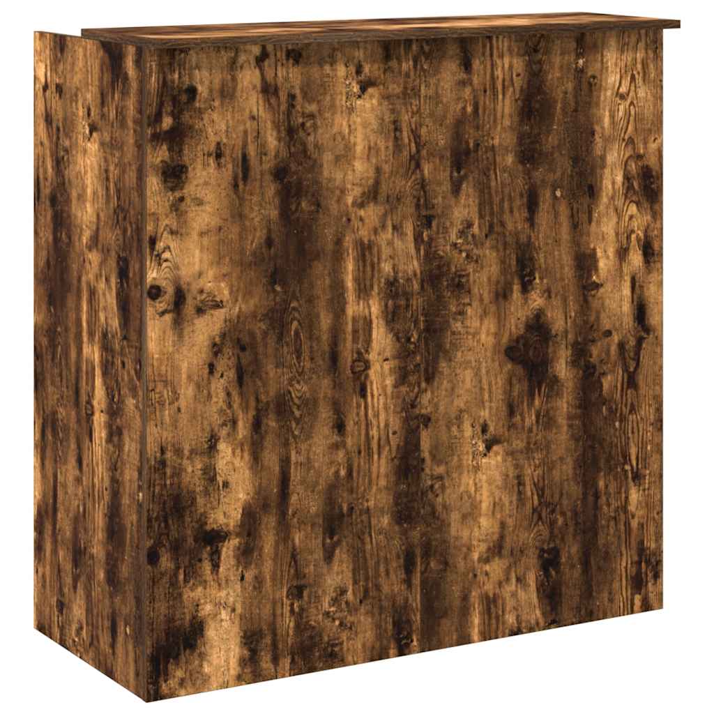 vidaXL Empfangstheke Räuchereiche 100x50x103,5 cm Holzwerkstoff