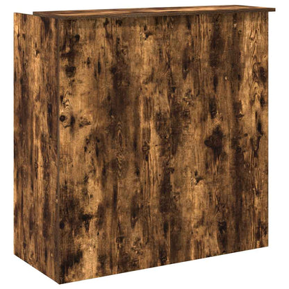 vidaXL Empfangstheke Räuchereiche 100x50x103,5 cm Holzwerkstoff