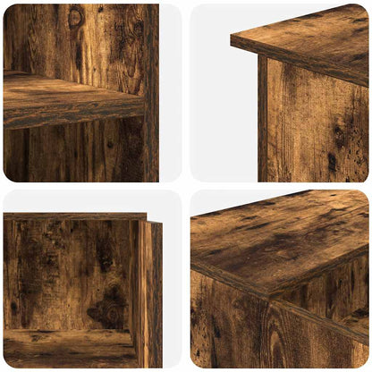 vidaXL Empfangstheke Räuchereiche 100x50x103,5 cm Holzwerkstoff