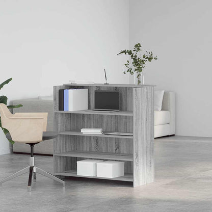 vidaXL Empfangstheke Grau Sonoma 100x50x103,5 cm Holzwerkstoff