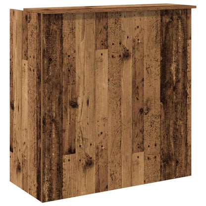vidaXL Empfangstheke Altholz-Optik 100x50x103,5 cm Holzwerkstoff