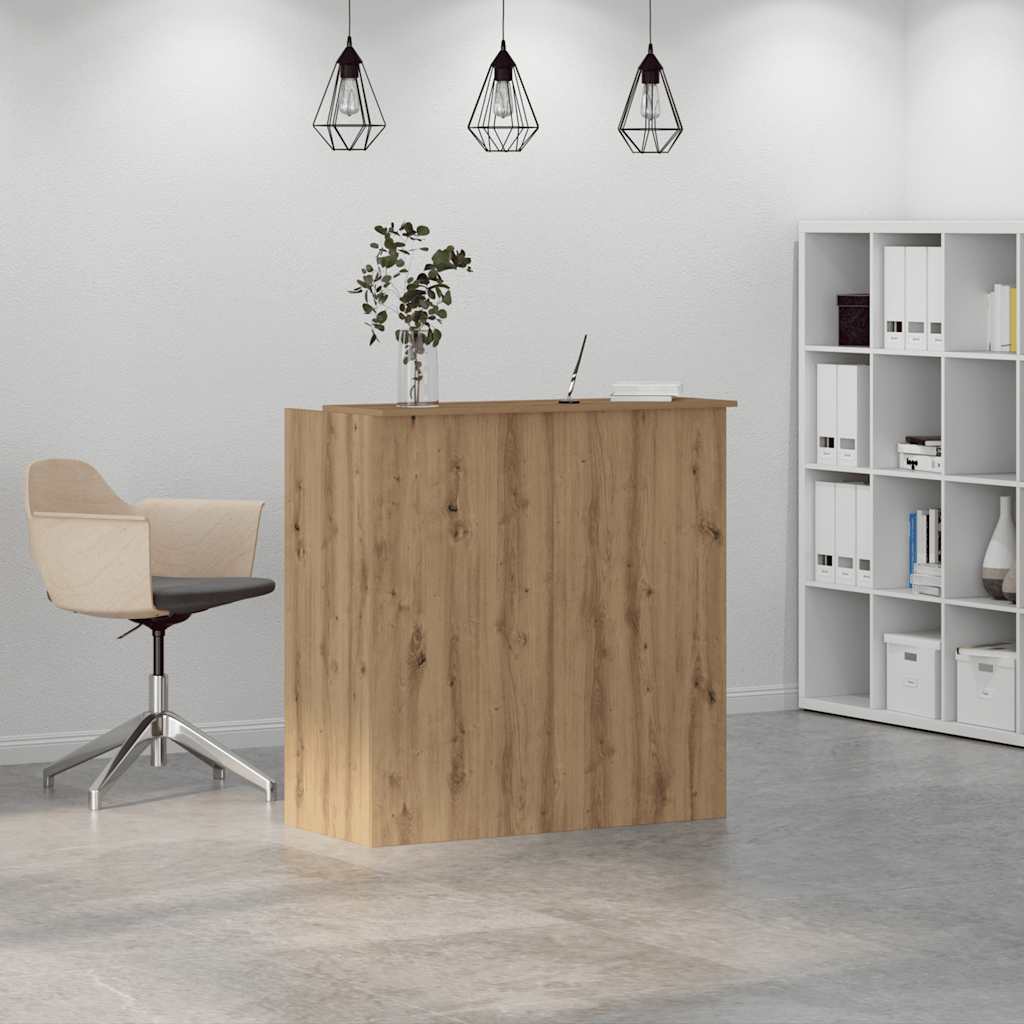 vidaXL Empfangstheke Artisan-Eiche 100x50x103,5 cm Holzwerkstoff