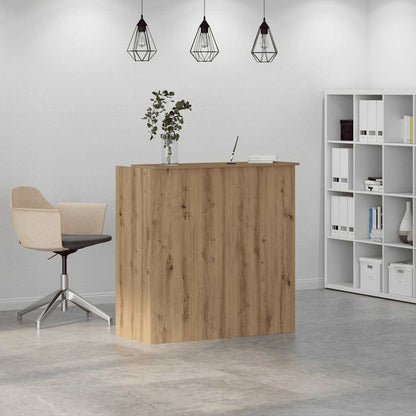 vidaXL Empfangstheke Artisan-Eiche 100x50x103,5 cm Holzwerkstoff