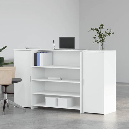 vidaXL Empfangstresen Weiß 180 x 50 x 103,5 cm Holzwerkstoff