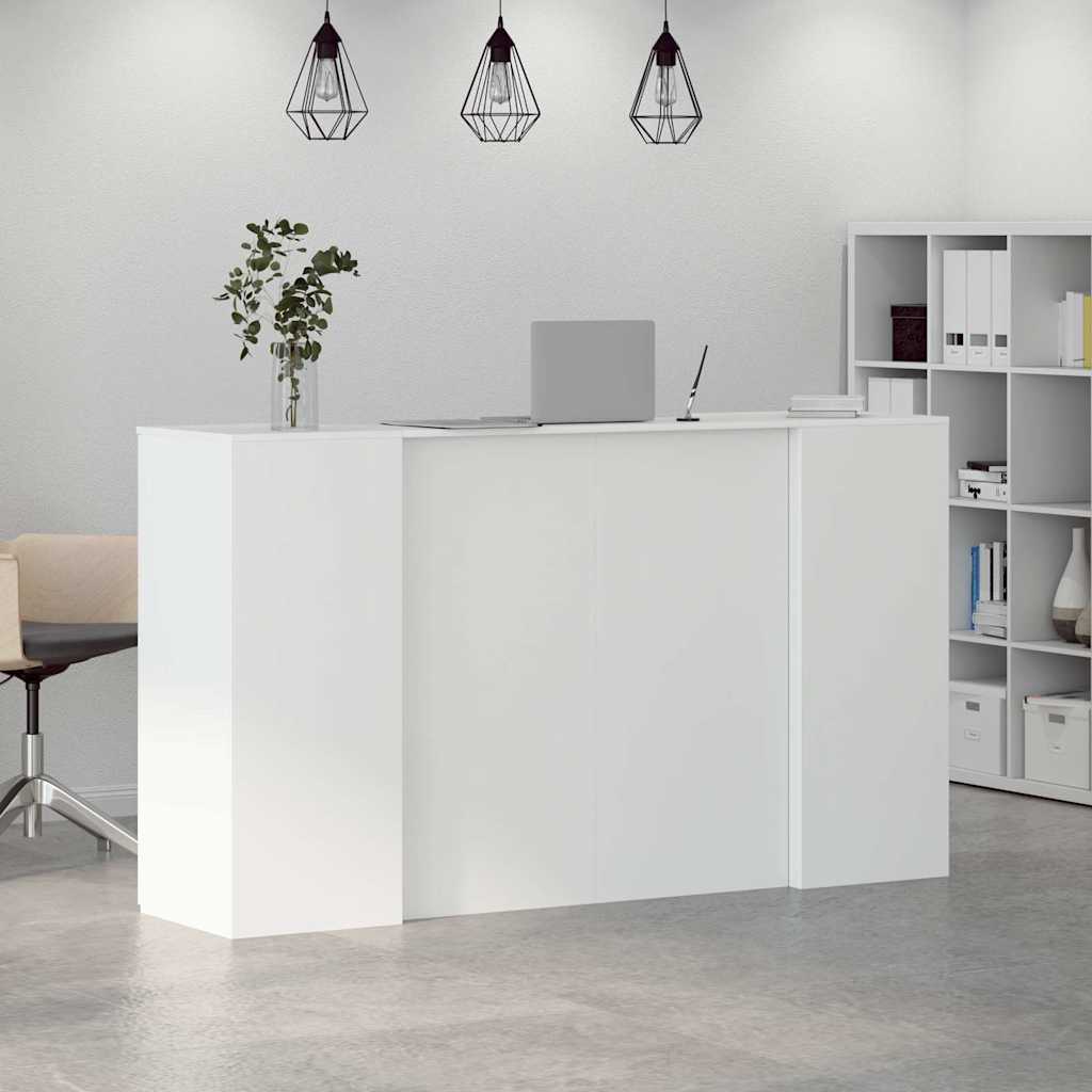 vidaXL Empfangstresen Weiß 180 x 50 x 103,5 cm Holzwerkstoff