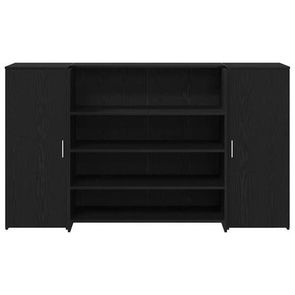 vidaXL Empfangstresen Schwarze Eiche 180 x 50 x 103,5 cm Holzwerkstoff