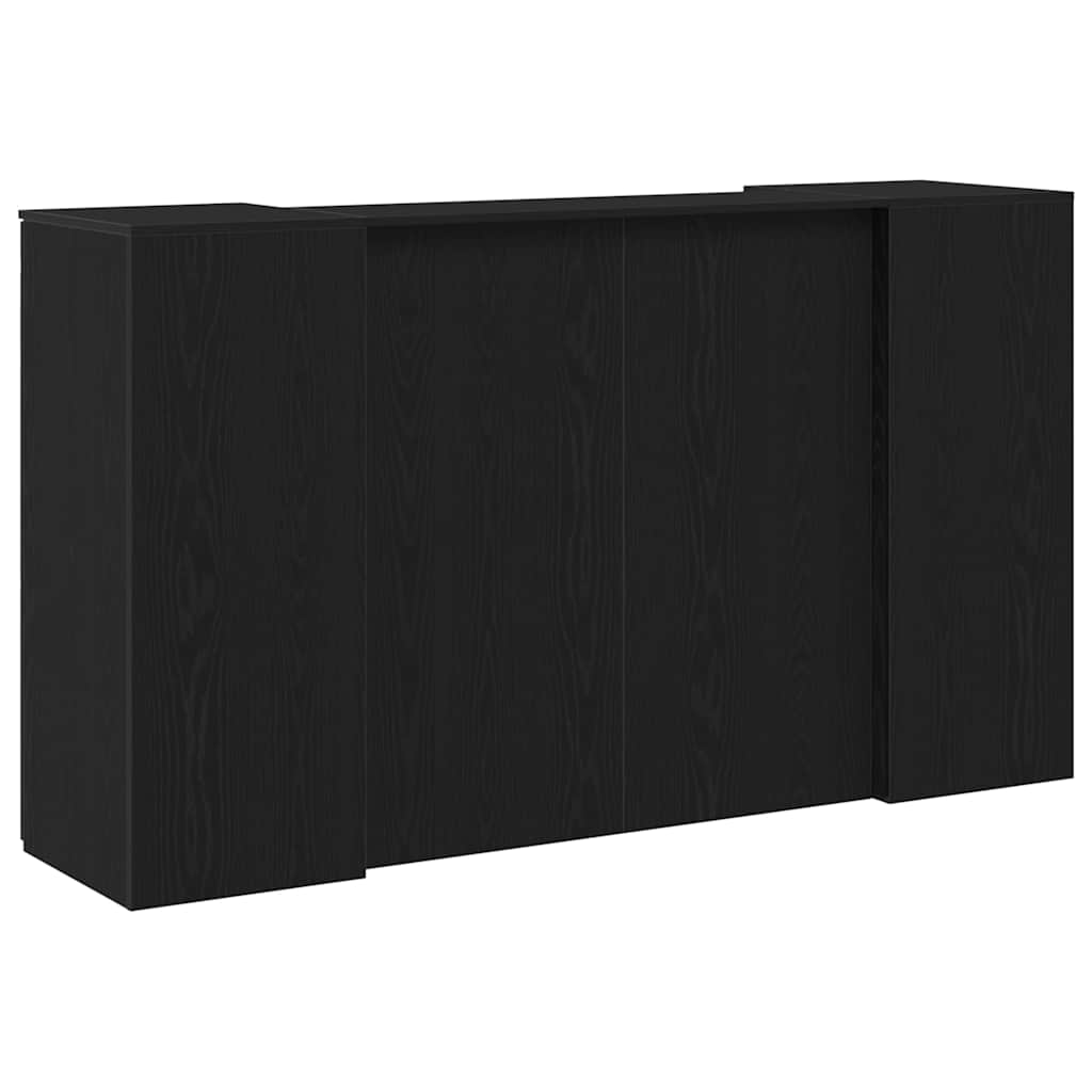 vidaXL Empfangstresen Schwarze Eiche 180 x 50 x 103,5 cm Holzwerkstoff
