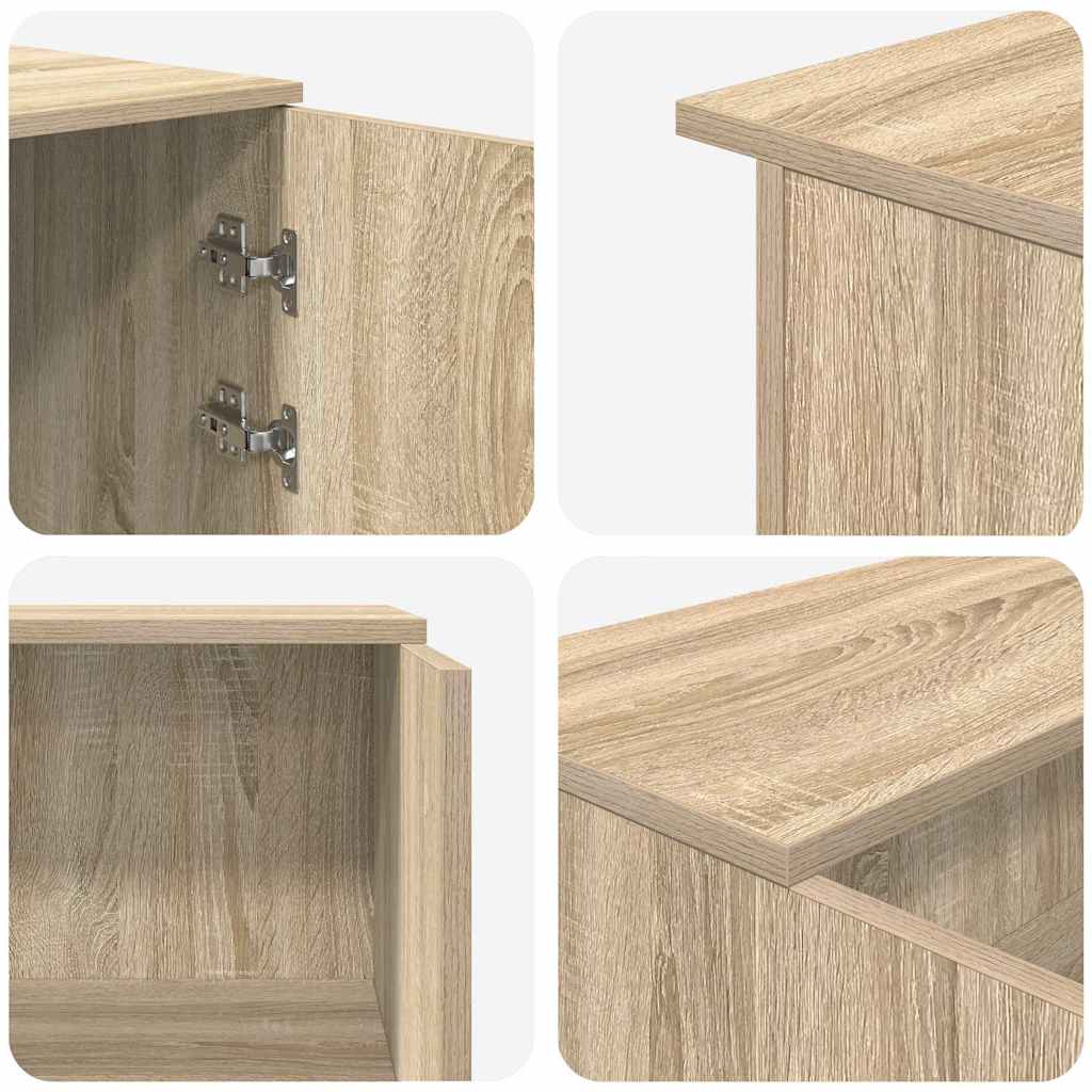 vidaXL Empfangstheke Sonoma-Eiche 180x50x103,5 cm Holzwerkstoff