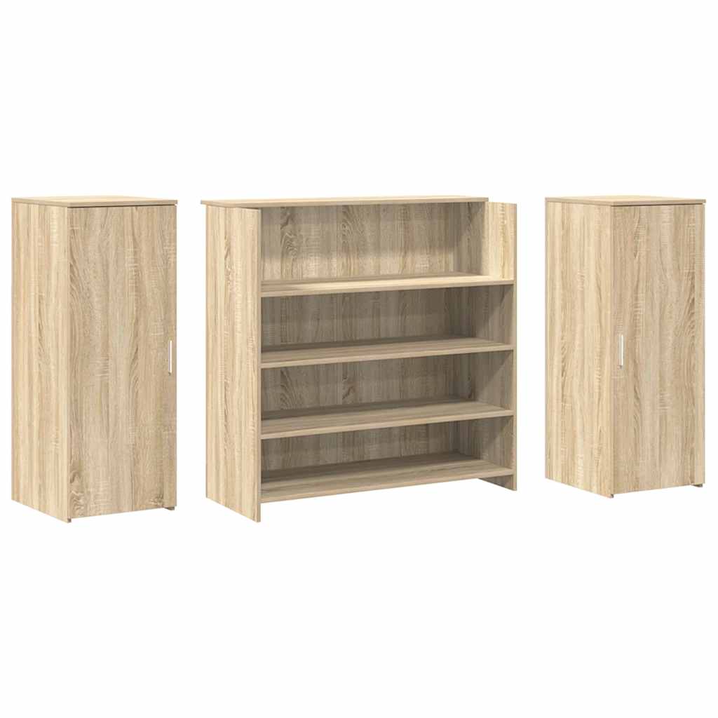 vidaXL Empfangstheke Sonoma-Eiche 180x50x103,5 cm Holzwerkstoff