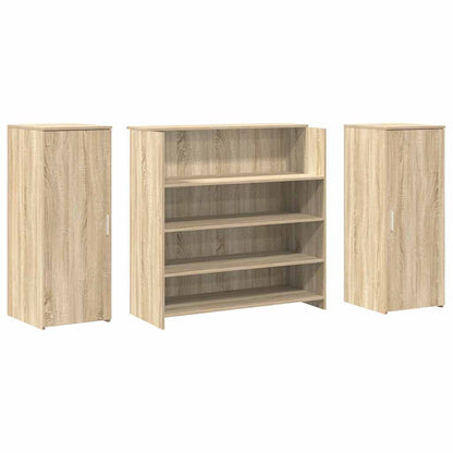 vidaXL Empfangstheke Sonoma-Eiche 180x50x103,5 cm Holzwerkstoff