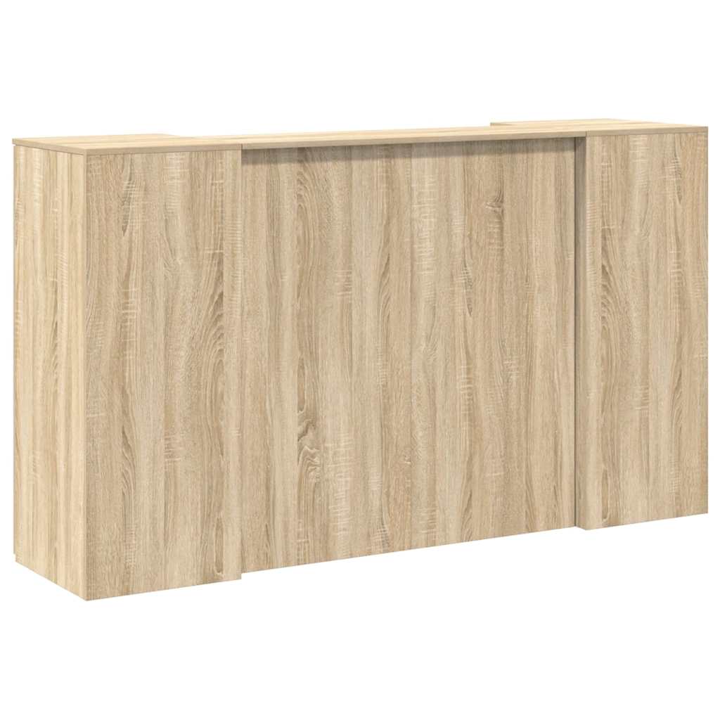 vidaXL Empfangstheke Sonoma-Eiche 180x50x103,5 cm Holzwerkstoff